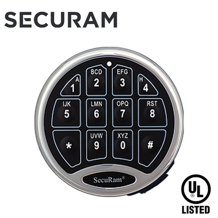 SECURAM SafeLogic Basic Entrypad, Chrome SRAM-EC-0601A-II-CH